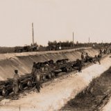 Укладка пути Сибирской железной дороги. Фото А.И. Кочешева. 1894 г.