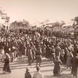 Встреча первого поезда в г. Кургане Тобольской губернии. Фото А.И. Кочешева. 4 октября 1893 г.